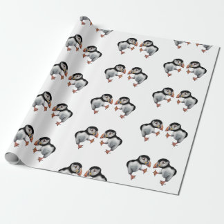 Puffin Dance Cadeaupapier