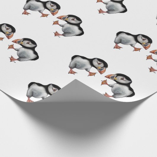 Puffin Dance Cadeaupapier (Hoek)