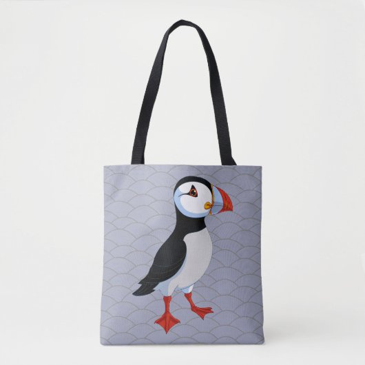 Puffin Design Canvas tas (Voorkant)