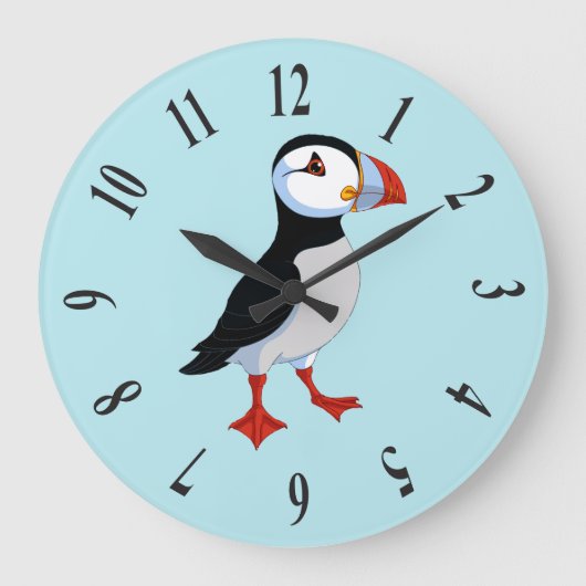 Puffin Design Clock Grote Klok (Voorkant)