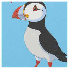 Puffin Design Fabric Stof