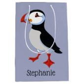 Puffin Design Gift Bag Medium Cadeauzakje (Voorkant)