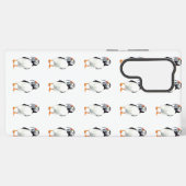 Puffin design / samsung galaxy hoesje (Achterkant horizontaal)