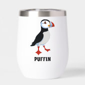 Puffin Design Thermische Wijn Tumbler (Achterkant)