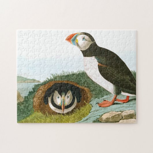 Puffin door John James Audubon Legpuzzel (Horizontaal)