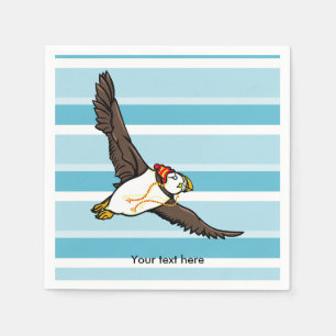 Puffin Dragen Een wollig winter pet Servetten