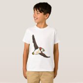 Puffin Dragen Een wollig winter pet T-shirt (Voorkant volledig)