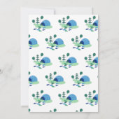 Puffin en Polar Beer Boy Baby shower Uitnodiging (Achterkant)