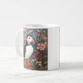 Puffin en Zee Thrift Flowers William Morris Koffiemok (Voorkant links)