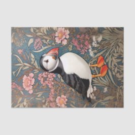 Puffin en Zee Thrift Flowers William Morris Tissuepapier