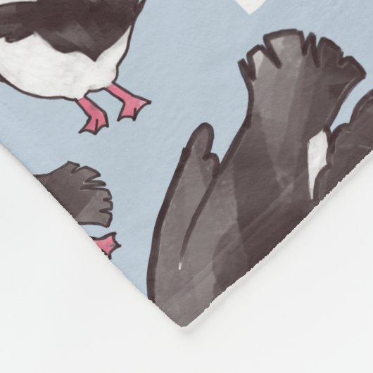 Puffin Fleece Baby Blanket (Hoek)