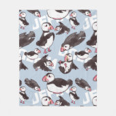 Puffin Fleece medium Deken (Voorkant)