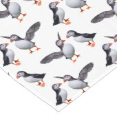 Puffin Frenzy Table Runner (Kies uw kleur) Lange Tafelloper (Hoek)