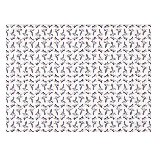 Puffin Frenzy Tablecloth Tafelkleed (Voorkant (Horizontaal))