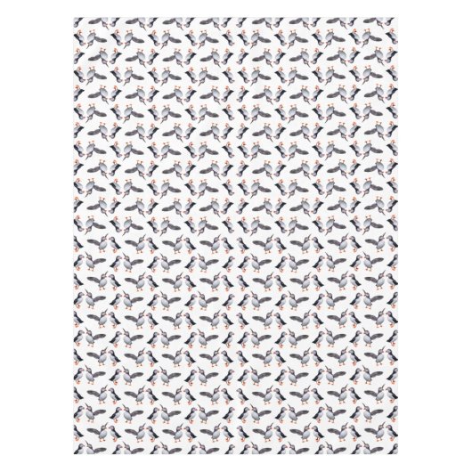 Puffin Frenzy Tablecloth Tafelkleed (Voorkant)