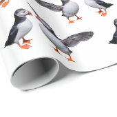 Puffin Frenzy Wrapping Paper Cadeaupapier (Rol Hoek)