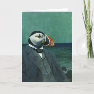 Puffin Gentleman Groeten Kaart