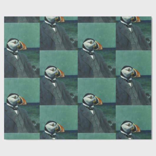 Puffin Gentleman inpakpapier (Vlak)