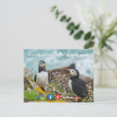 puffin - geweldige verkoop van makelaars in onroer briefkaart (Staand voorkant)