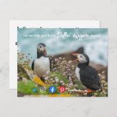 puffin - geweldige verkoop van makelaars in onroer briefkaart (Voorkant / Achterkant)