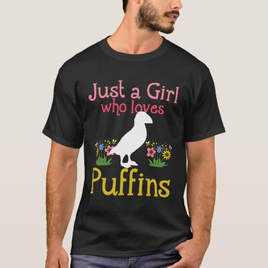 Puffin Gewoon een die houdt van Puffins T-shirt (Voorkant)