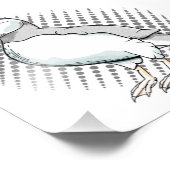 Puffin Halftones Foto Afdruk (Hoek)