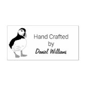 Puffin Handgemaakt door zelfinkkend stempel (Afrduk)