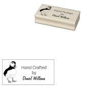 Puffin Handgemaakt door zelfinkkend stempel (Gestempeld)
