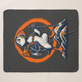 Puffin Hiker – Wilde Paden Sherpa Deken (Voorkant (horizontaal))