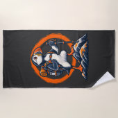 Puffin Hiker – Wilde Paden Strandlaken (Voorkant)