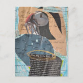 Puffin Hoofdstuk Elf Mixed Media Collage Briefkaart (Voorkant)