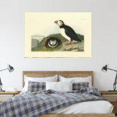  Puffin Illustration Canvas Afdruk (Insitu (Slaapkamer))