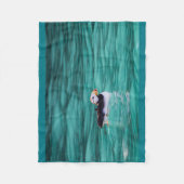 Puffin in Resurrection Bay, Alaska Fleece Deken (Voorkant)