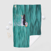 Puffin in Resurrection Bay, Alaska Golfhanddoek (Insitu)