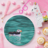 Puffin in Resurrection Bay, Alaska Papieren Bordje (Feest)