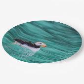 Puffin in Resurrection Bay, Alaska Papieren Bordje (Gekanteld)