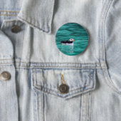 Puffin in Resurrection Bay, Alaska Ronde Button 5,7 Cm (In situ)