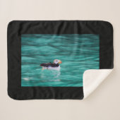 Puffin in Resurrection Bay, Alaska Sherpa Deken (Voorkant (horizontaal))