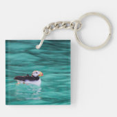 Puffin in Resurrection Bay, Alaska Sleutelhanger (Achterkant)
