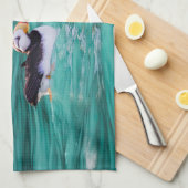 Puffin in Resurrection Bay, Alaska Theedoek (Quarter Fold)