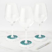 Puffin in Resurrection Bay, Alaska Wijnglaslabel (Set)