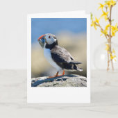 Puffin Kaart (Gele Bloem)