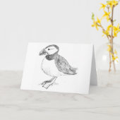 Puffin Kaart (Gele Bloem)