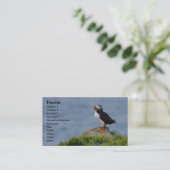 Puffin-kaart Visitekaartje (Staand voorkant)