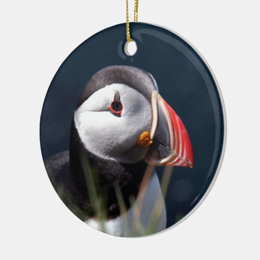 Puffin Keramisch Ornament (Links)