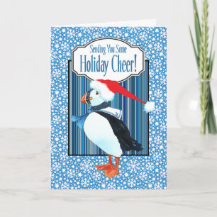Puffin-kerstkaart Feestdagen Kaart