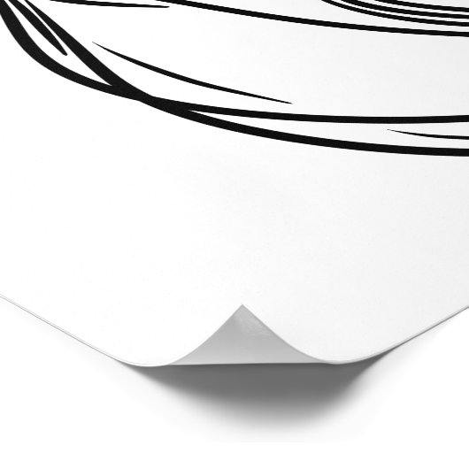 Puffin Line Art | Irish Coastal Bird Poster (Hoek)