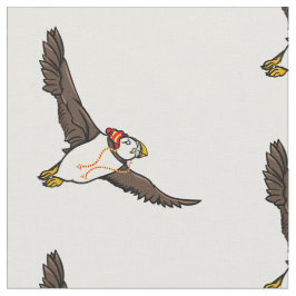 Puffin met een Pet van brei-Pet Stof