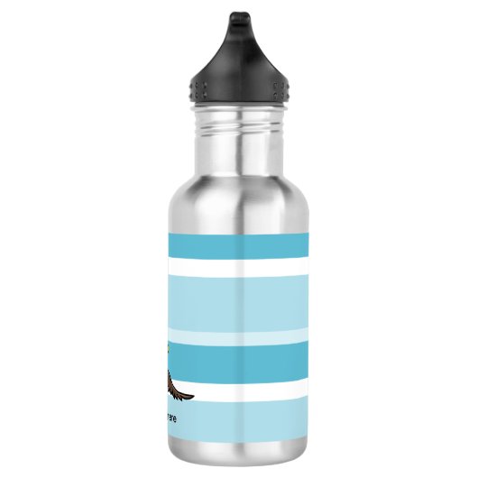 Puffin met een Pet van brei-Pet Waterfles (Rechts)