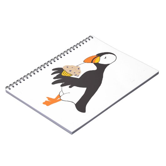 Puffin met Muffin Notitieboek (Linkerzijde)